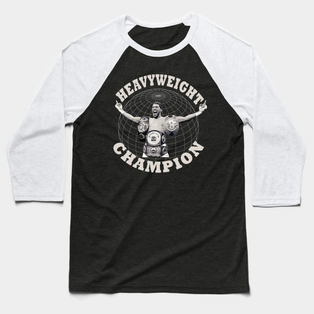 Heavyweight Champion Anthony Joshua Baseball T-Shirt by FightIsRight